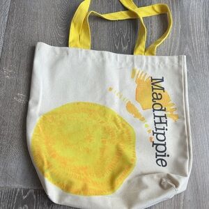 Mad Hippie Yellow Canvas Tote Bag